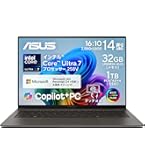 ASUS Zenbook S 14 UX5406SA ノートパソコン 14インチ Core Ultra 7 258V ASUS Zenbook S 14 UX5406SA ノートパソコン 14インチ Core Ultra 7 258V